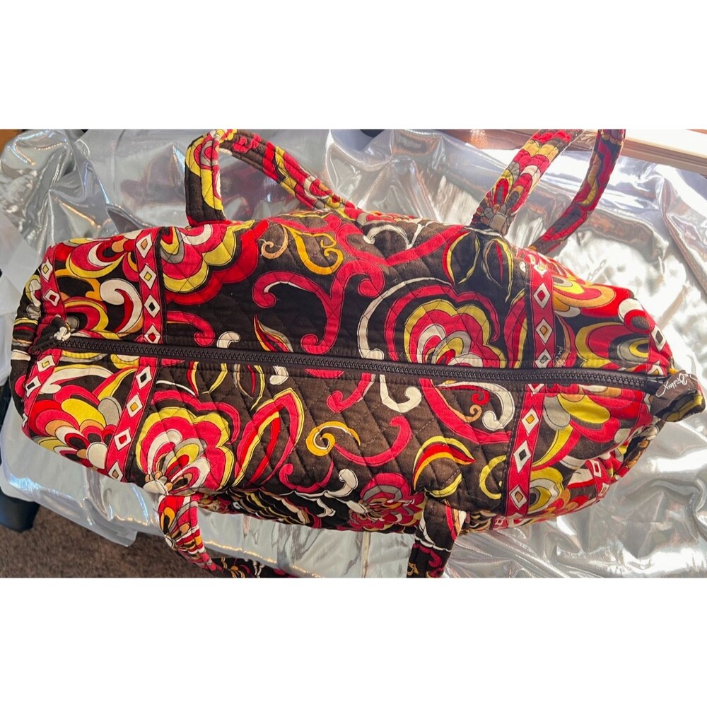 Vintage VERA BRADLEY Puccini Pattern Duffel Bag Cotton Retired Fall 2008 Y2K